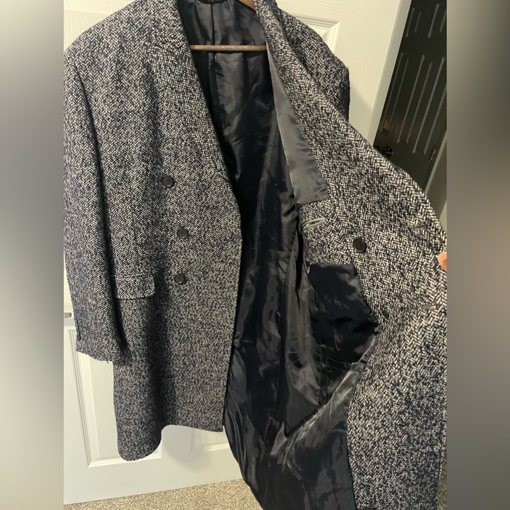 XL Calvin Klein Grey Overcoat - Picture 2 of 4